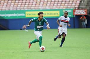 Junior Palmares, autor do gol da vitória do Manaus (Foto: Reprodução)