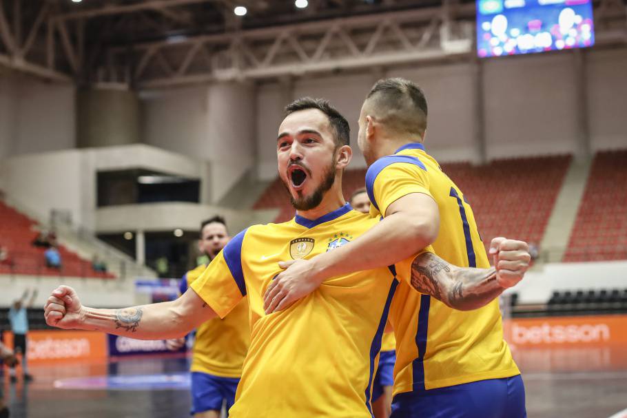 Pela fase de grupos da Copa América de Futsal, Brasil derrotou o Equador