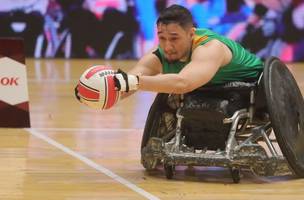 Brasil no Mundial de Rugby de cadeira de rodas (Foto: Thelma Vidales/ABRC)