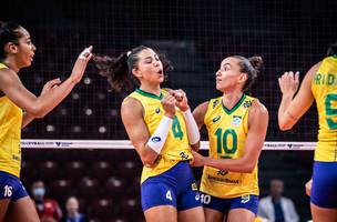 Brasil venceu por 3 sets a 0 (Foto: Divulgação/FIVB)