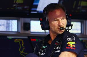 Christian Horner, chefe da RBR, no GP de Singapura da F1 (Foto: Mark Thompson/Getty Images)