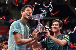 Marcelo Melo e Mackenzie McDonald (Foto: Reprodução / ATP Tour)