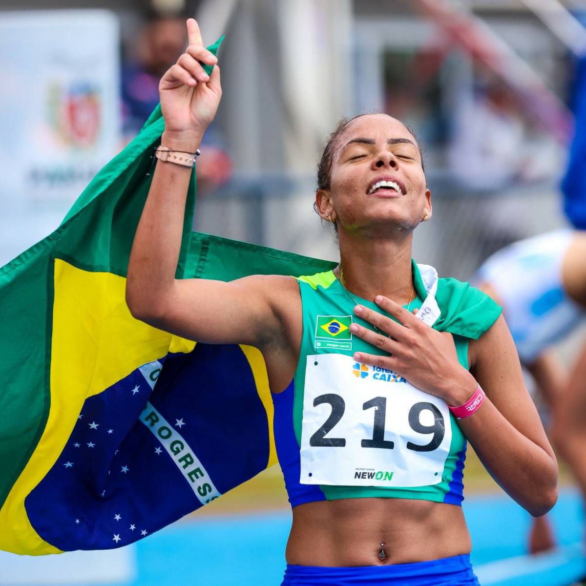 Mirelle Leite, corredora brasileira.