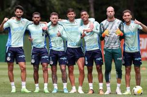 Palmeiras treinou na manhã deste sábado na Academia de Futebol (Foto: Cesar Greco/Palmeiras)
