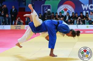 Rafaela Silva no Mundial de judô (Foto: IJF)