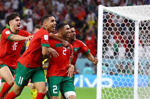 Marrocos faz história e está classificado pela primeira vez para as quartas de final da Copa (Foto: REUTERS/MATTHEW CHILDS)