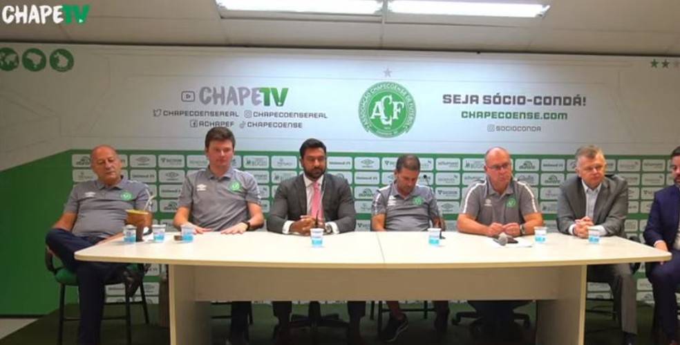Coletiva de imprensa da Chapecoense