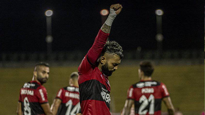 Gabigol abriu o placar do jogo