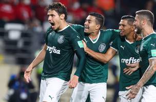 Gol de Raphael Veiga em Palmeiras x Al Ahly (Foto: Fábio Menotti / Ag Palmeiras)