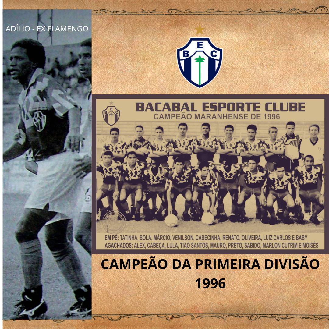 O time foi campeão do maranhense de 1996