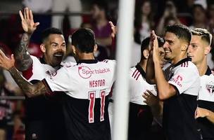Titular, Galoppo faz dois gols, e São Paulo goleia Portuguesa em casa (Foto: GE SP)