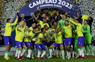 Na raça! Brasil vence o Uruguai e conquista o título do Sul-Americano Sub-20 (Foto: GE)