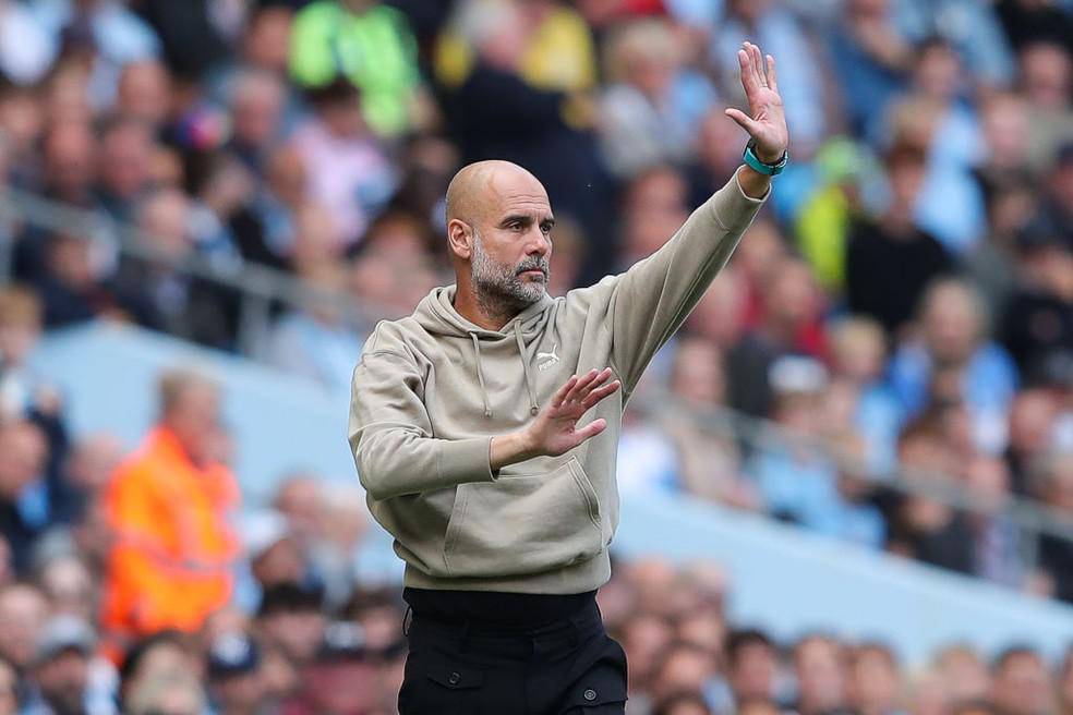 Pep Guardiola na segunda rodada da Premier League 24/25