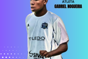 Jovem atleta "Gabriel Nogueira" de 14 anos, assina contrato com Aster S.C (Foto: Projeto Javas)
