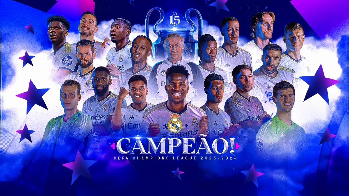Real Madrid vence o Borussia Dortmund e conquista a 15ª Champions de sua história