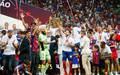 Bahia comemora titulo da Copa do Nordeste 2025 (Foto: Marcio Jose/AGIF