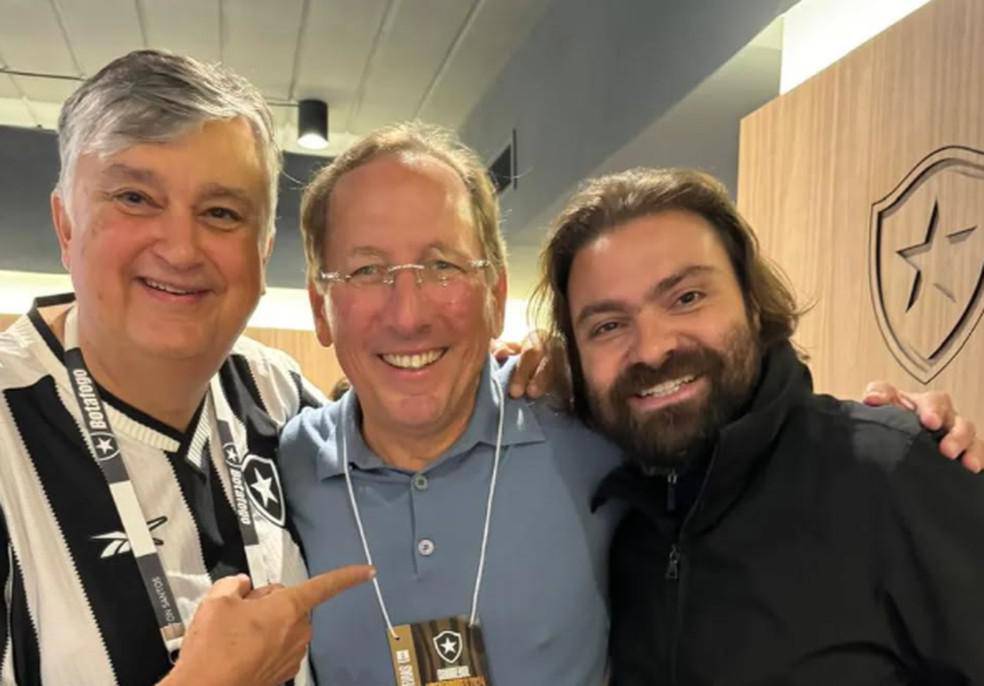 Durcesio Mello, John Textor e Joao Paulo Magalhaes Lins