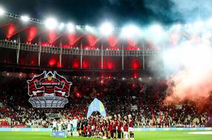 Festa da torcida do Flamengo no Maracana para o duelo com o Palmeiras (Foto: Gilvan de Souza/Flamengo)