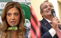 Leila Pereira, presidente do Palmeiras, rebate acusacoes de Luiz Eduardo Baptista, o Bap, mandatario do Flamengo (Foto: Divulgacao / Palmeiras e Gilvan de Souza / CRF