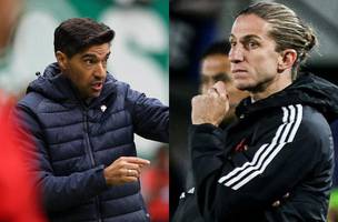 Abel Ferreira e Filipe Luis concorrem a premio de melhor tecnico do mundo em 2025 (Foto: Cesar Greco/Palmeiras e Gilvan de Souza/Flamengo)