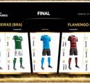 Uniformes de Flamengo e Palmeiras são definidos para final