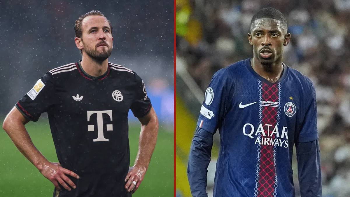 Harry Kane, do Bayern, e Dembele, do PSG.