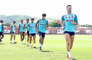 Jogadores do Flamengo em treino (Foto: Gilvan de Souza / Flamengo)