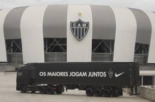 O anuncio do acordo entre a Nike e o Atletico-MG. (Foto: Divulgacao/Nike)
