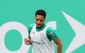 Vitor Roque em treino do Palmeiras (Foto: Cesar Greco / Palmeiras