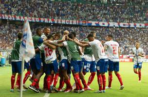 O Bahia brilhou na Arena Fonte Nova, venceu o The Strongest por 4 a 1 e garantiu sua vaga na proxima fase da pre-Libertadores. (Foto: Leticia Martins/EC Bahia)