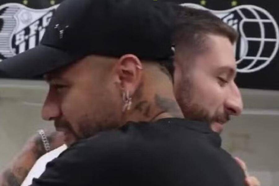 Ze Rafael e Neymar se encontram