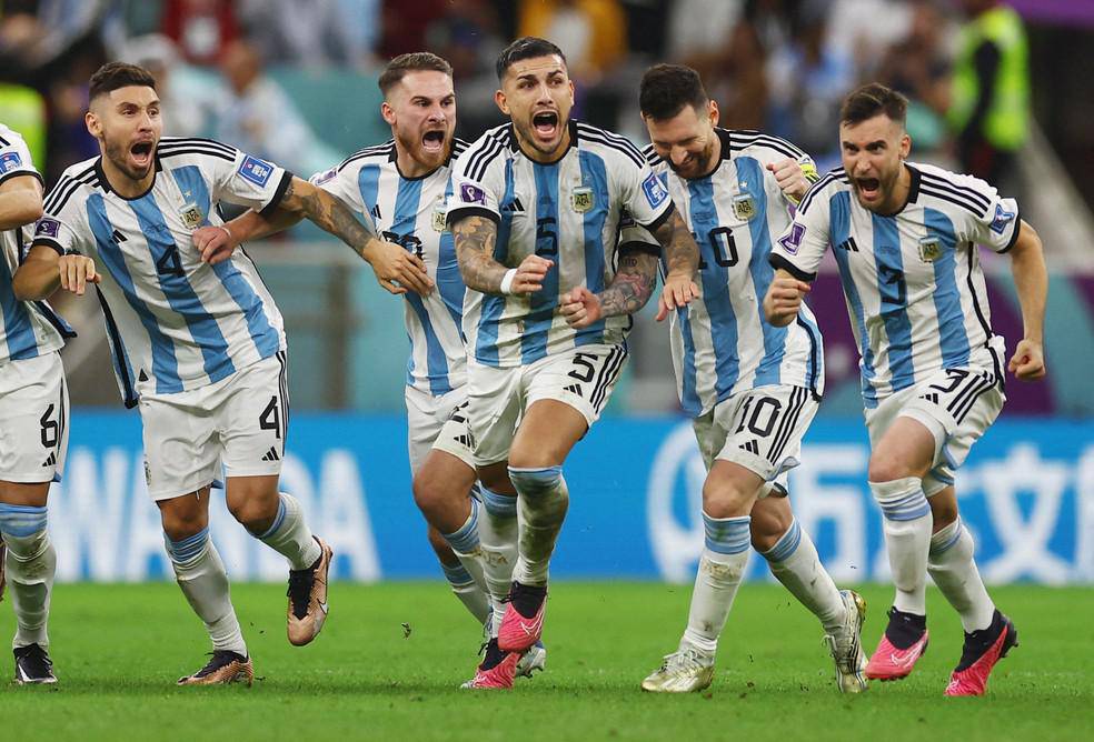 Argentina e a atual campea mundial apos vencer a Copa de 2022 no Catar