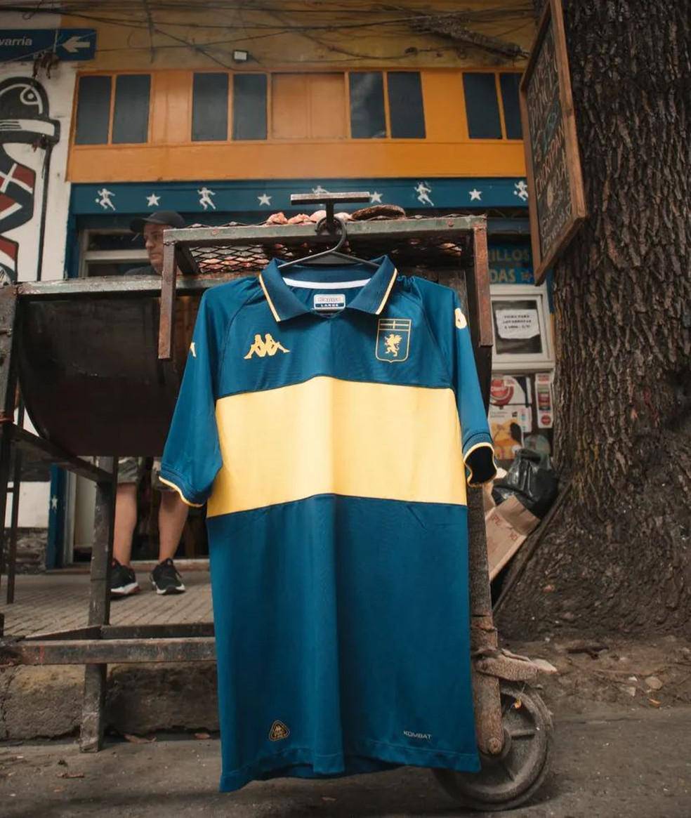 Genoa lanca camisa especial em homenagem ao Boca Juniors