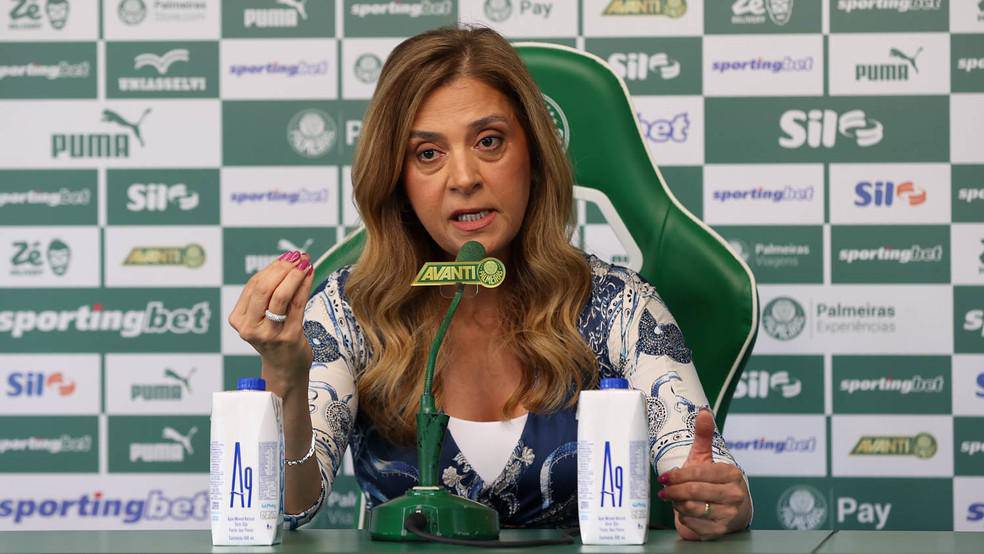 Leila Pereira, presidente do Palmeiras