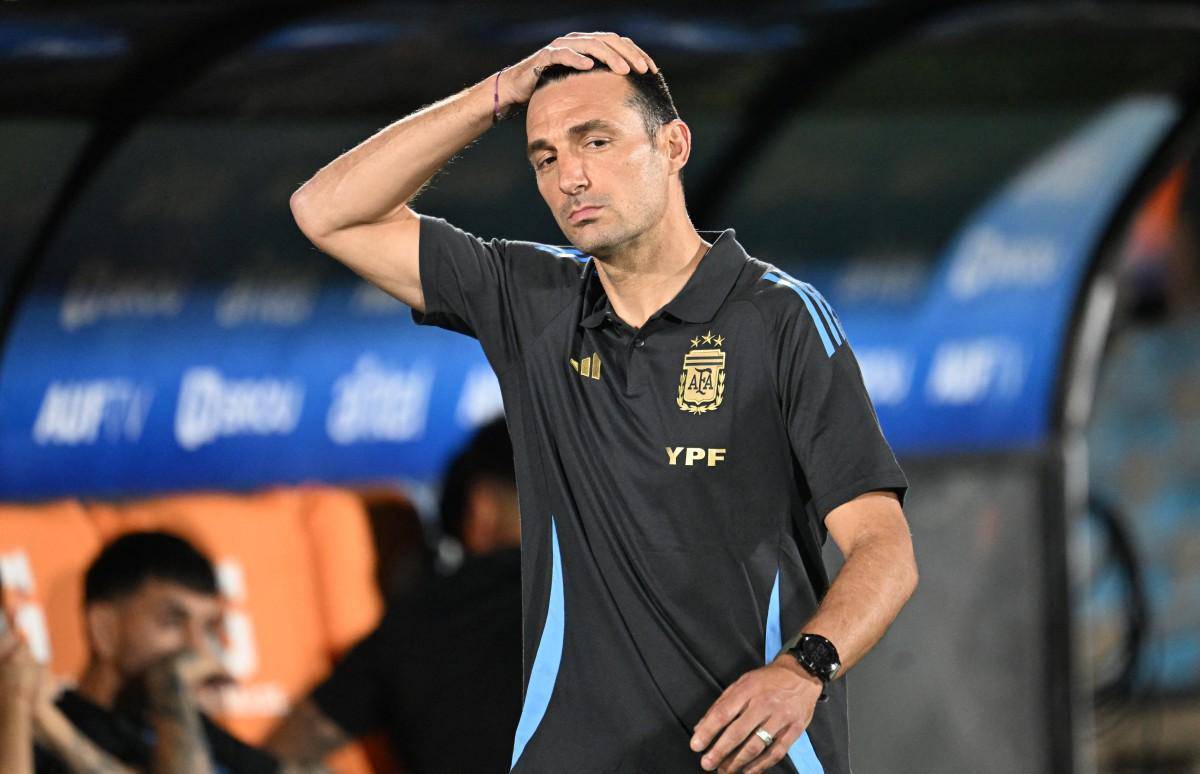 Scaloni, tecnico da Selecao Argentina.