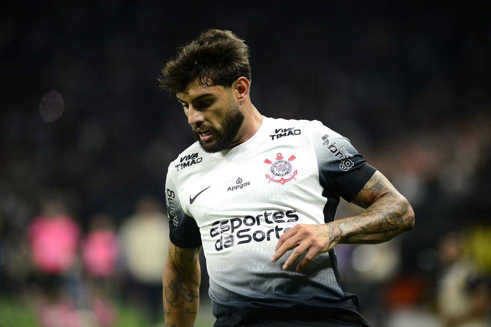 Yuri Alberto, do Corinthians, no segundo jogo da final do Campeonato Paulista, na Neo Quimica Arena