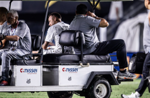 Craque sofre segunda contusao em seu retorno e nao tem prazo definido para recuperacao. (Foto: Raul Baretta/ Santos FC)
