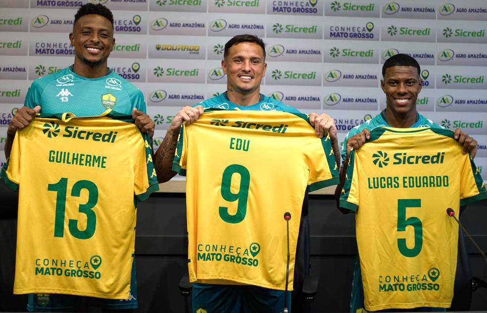 Gui Mariano, Edu e Lucas Eduardo foram apresentados no CT Manoel Dresch