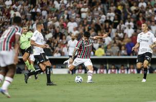 Lance de jogo de Fluminense x Santos no Marcana (Foto: Lucas Mercon/Fluminense)