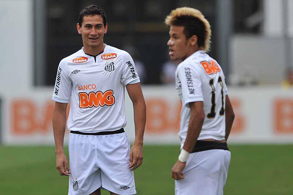 Neymar e Ganso.
