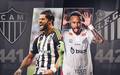Neymar x Hulk em duelo entre artilheiros brasileiros (Foto: Arte / ge