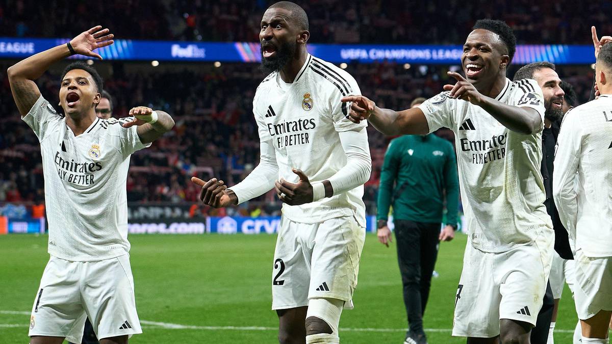 Rudiger e investigado por comemoracao em Atletico de Madrid x Real Madrid