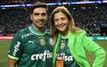 Abel Ferreira, treinador do Palmeiras, e Leila Pereira, presidente do clube (Foto: Cesar Greco / Palmeiras