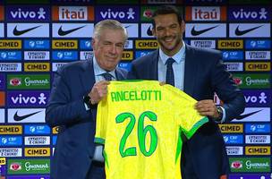 Ancelotti camisa 26 selecao brasileira CBF (Foto: Reproducao / sportv)