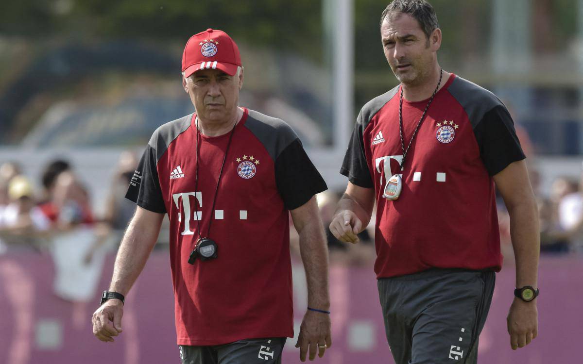 Carlo Ancelotti e Paul Clement trabalharam juntos no Bayern de Munique