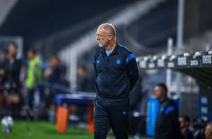 Em coletiva de imprensa, tecnico gremista analisou a partida contra o Atletico Grau (Foto: LUCAS UEBEL/GREMIO FBPA)