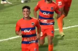 gol do Puerto Cabello contra o Vasco (Foto: Reproducao)