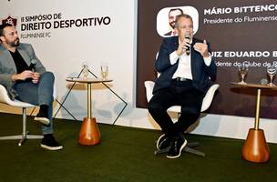 Mario Bittencourt, presidente do Fluminense, ao lado de Bap, presidente do Flamengo (Foto: Mailson Santana / Fluminense FC)