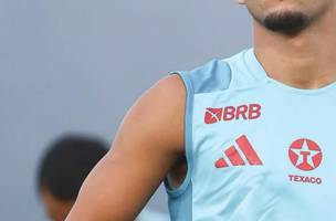 Matheus Goncalves em treino do Flamengo (Foto: Divulgacao / Flamengo)