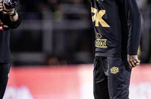 Neymar atuou por apenas um tempo em amistoso do Santos (Foto: Raul Baretta/ Santos)